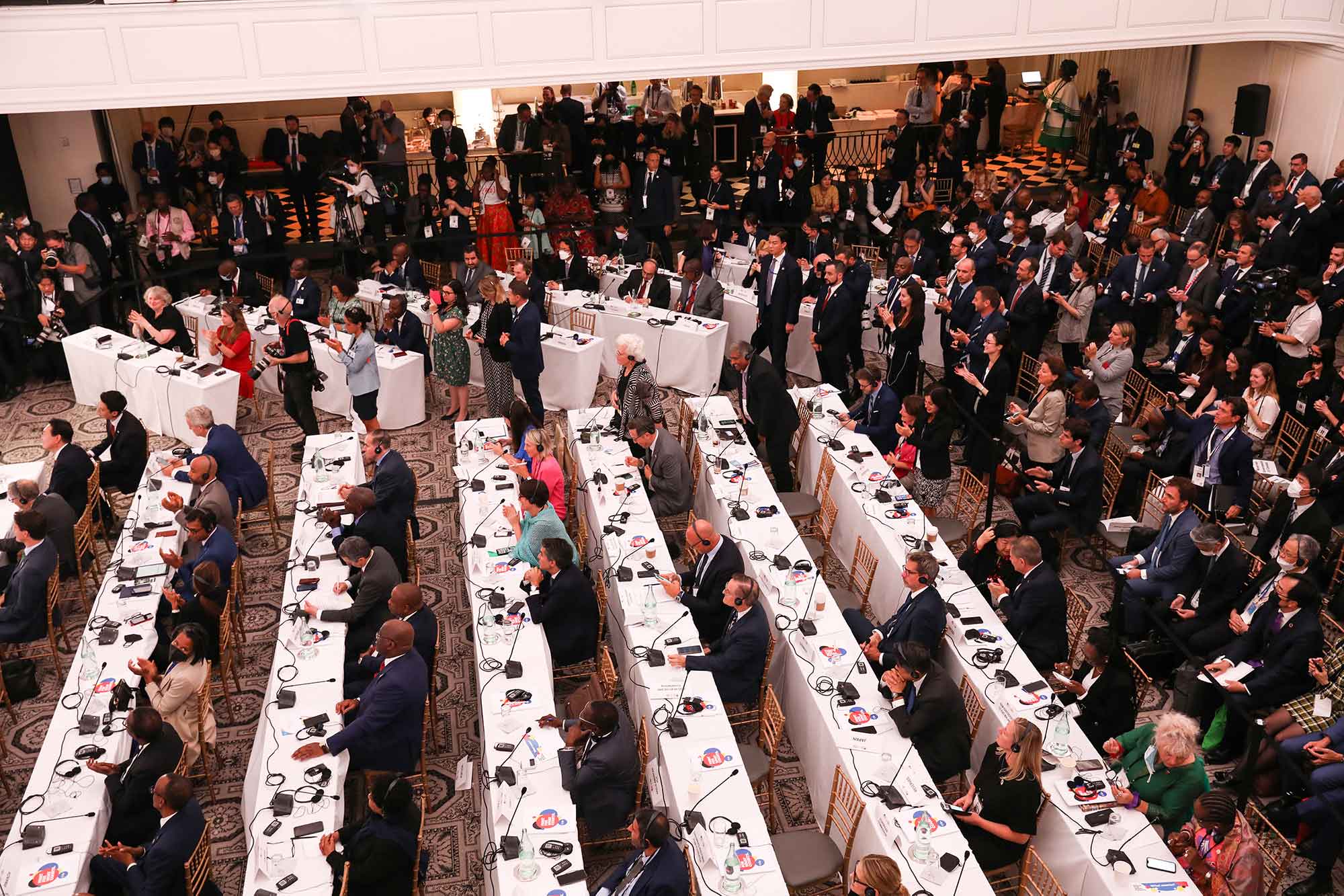 <p>Participants at the Global Fund’s Seventh Replenishment Pledging Conference in New York City on September 21, 2022.<em> The Global Fund/Terri Diamond</em></p>