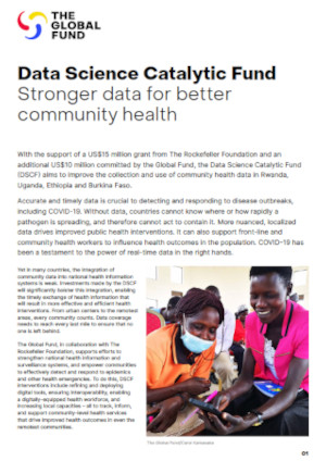 Data Science Catalytic Fund - Stronger data for better community health 