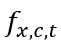 Function x,c,t