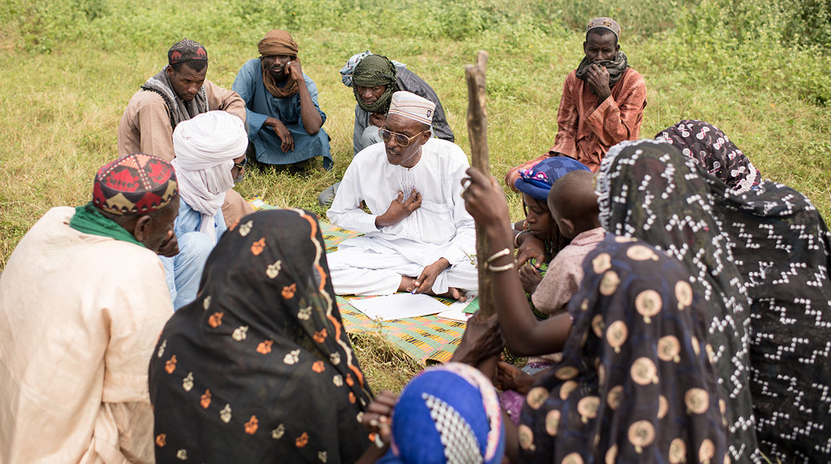 In Chad, health workers continue to reach nomadic communities: Mahamat Djibril Moussani is a community health worker in Chad and a member of the Fulani nomads, a group of people who have no permanent home and move from place to place to find fresh pasture for their animals. The Global Fund supports efforts in Chad to bring health care closer to hard-to-reach communities like the nomads.